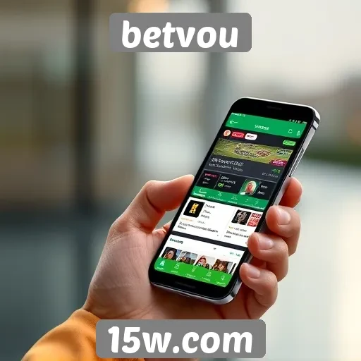 Funcionalidades móveis do site betvou para apostadores